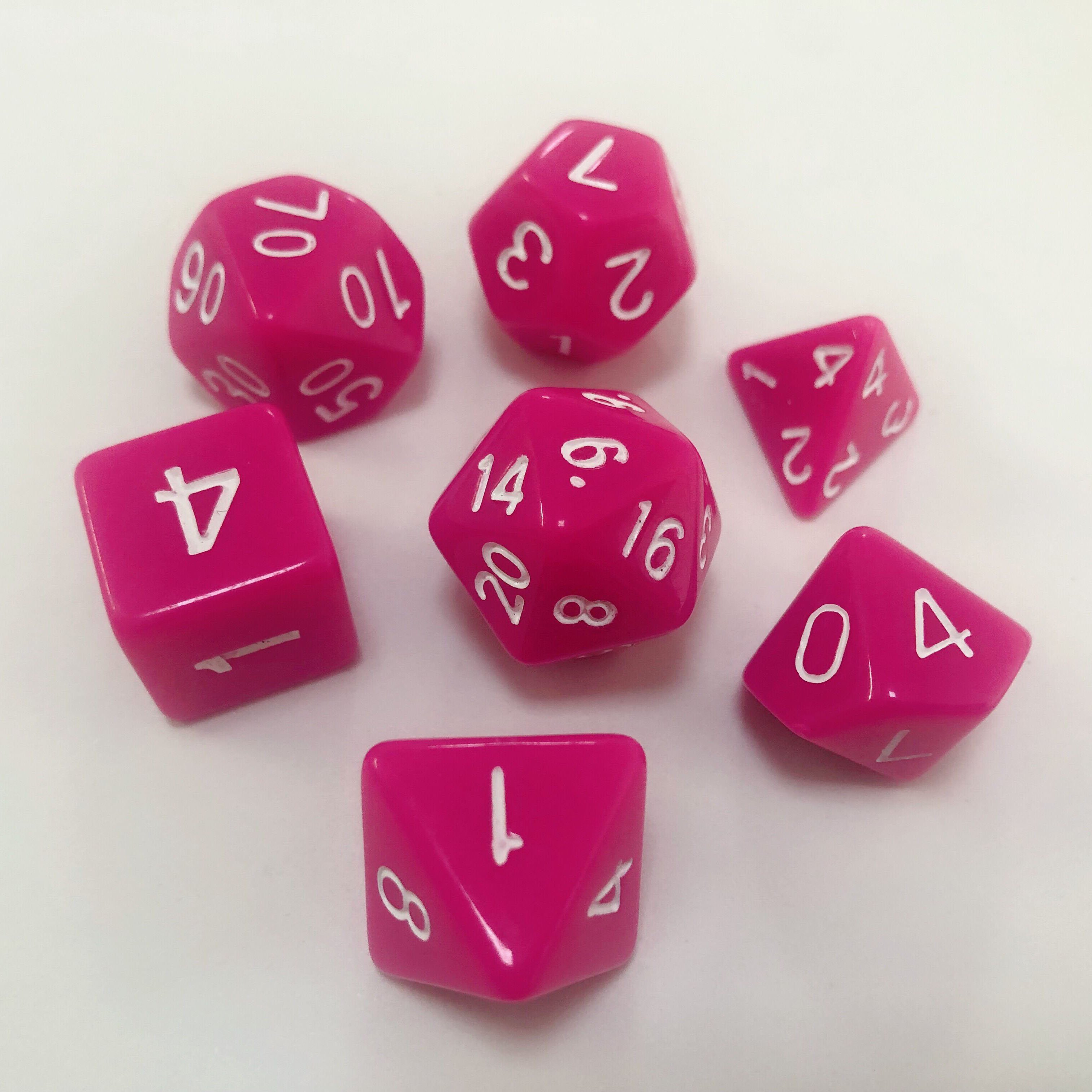 Acrylic new board game resin custom dice with painting engraved logo customized d4 d6 d8 d10 d12 d20 dice game 7pc set