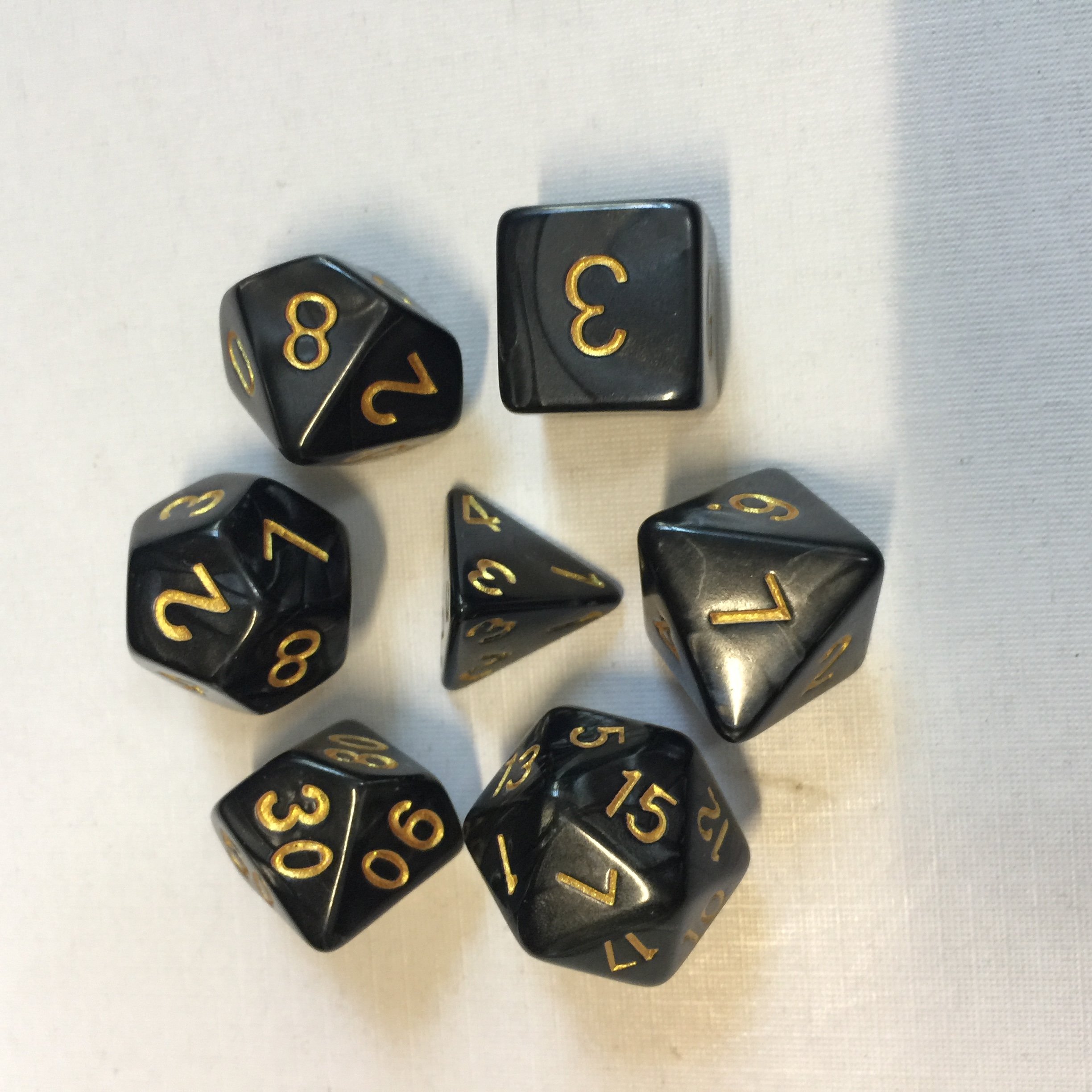Acrylic new board game resin custom dice with painting engraved logo customized d4 d6 d8 d10 d12 d20 dice game 7pc set