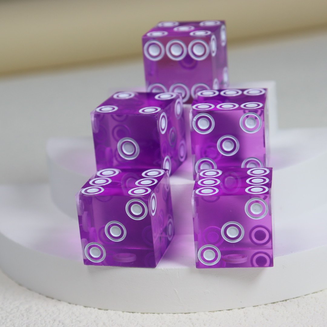 Factory Direct Sales Hot Sale Resin Dice 7 pcs Edge Cock exclusive Dice DND Game Dice