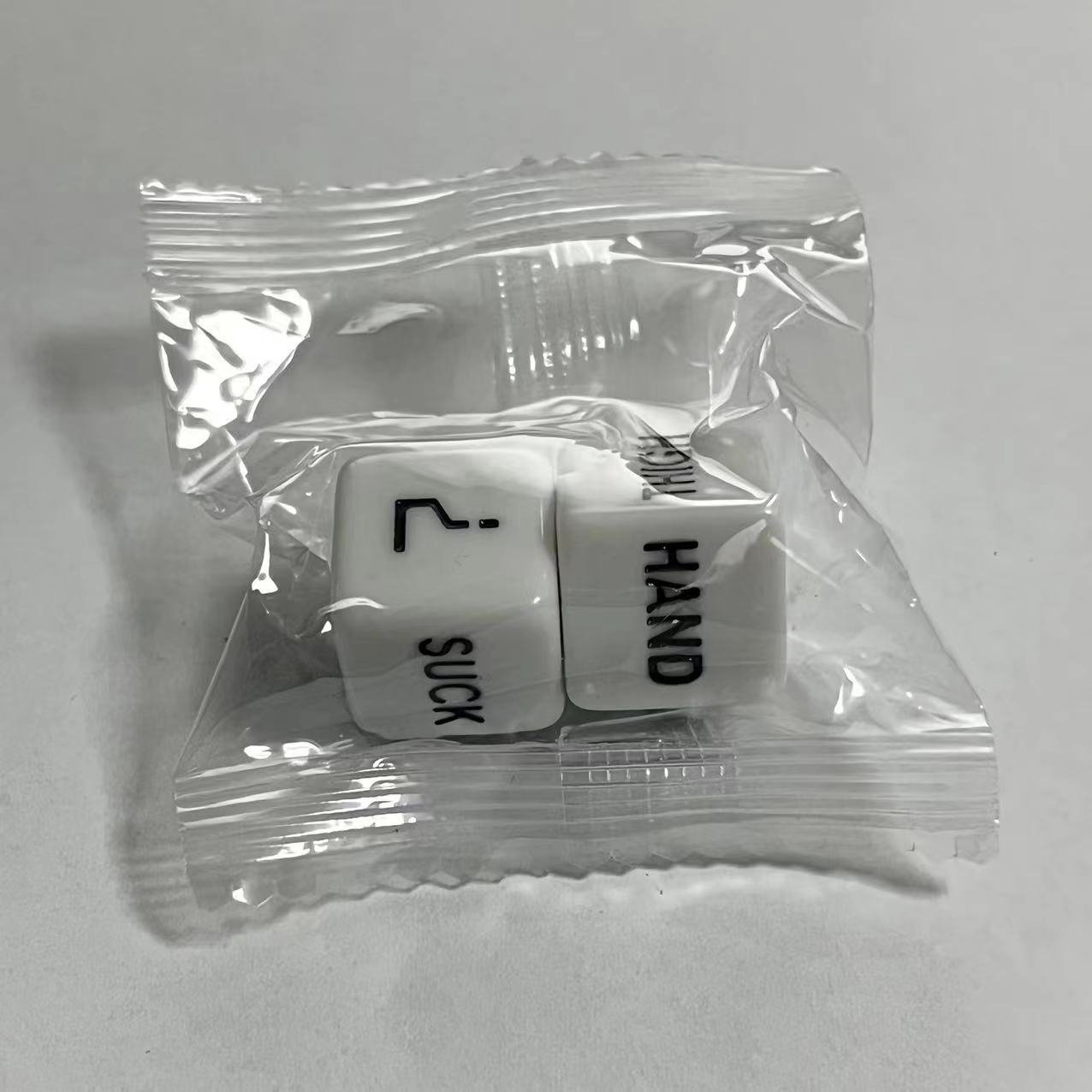 New hot sale D6 custom positions couple luminous white game custom dice