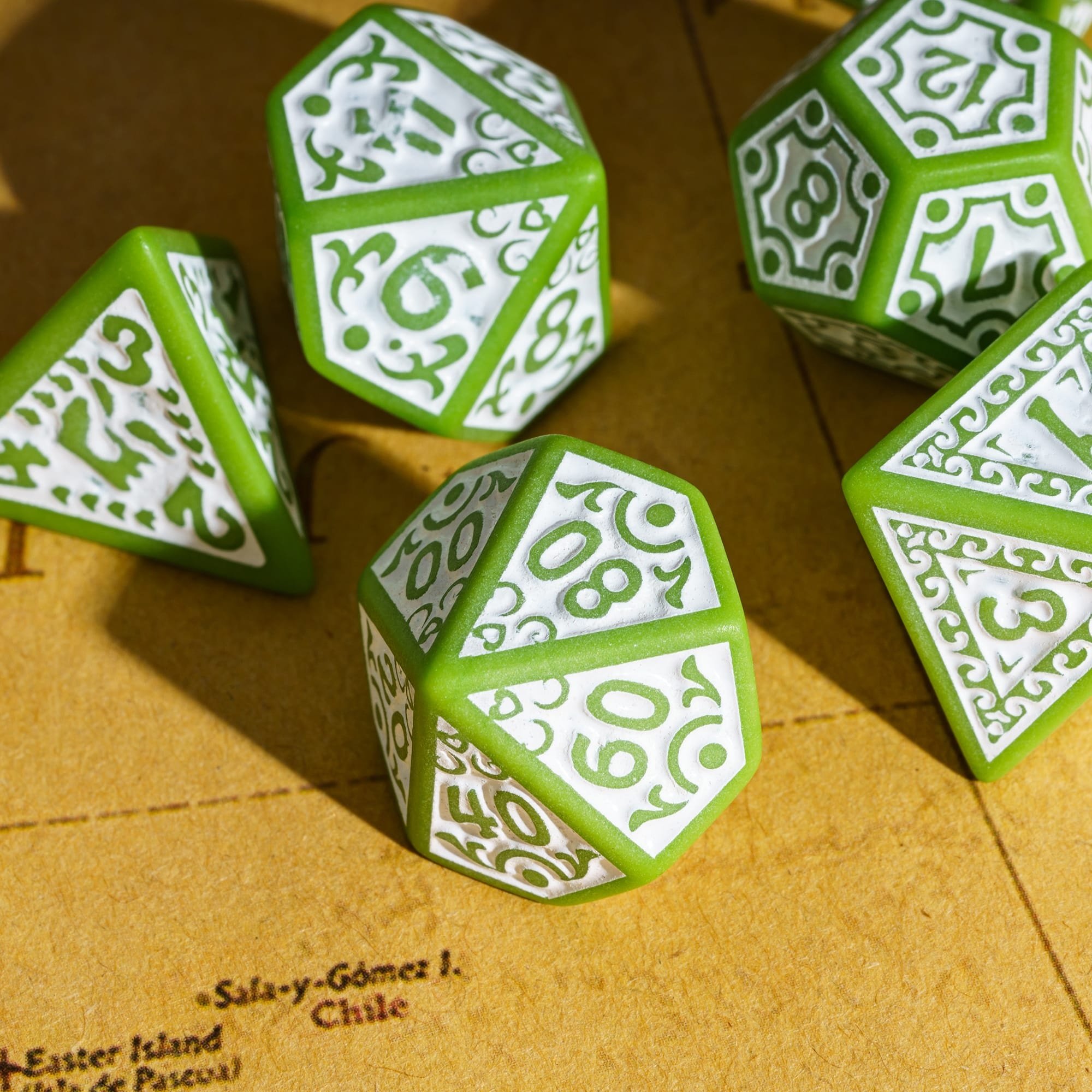 Udixi Custom Counter Dice Polyhedral Dice Acrylic Pattern Dice Set for for DND Dungeons and Dragon RPG Board Games