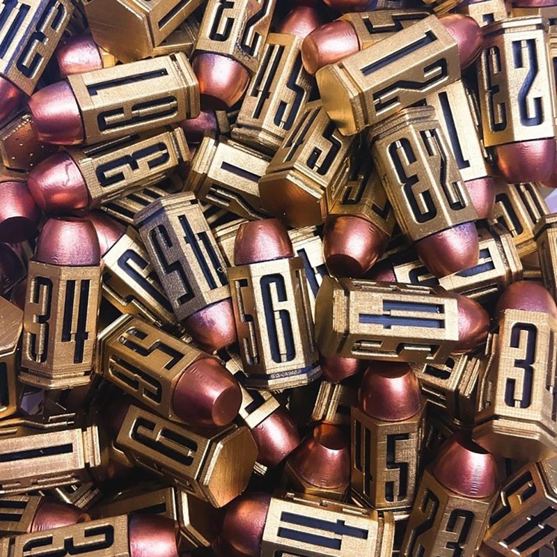 9mm 6 Sided Metal Bullet Polyhedron Dice D6 Bullet Dice Set Multicolor Funny Family Pub Club Game Accessories
