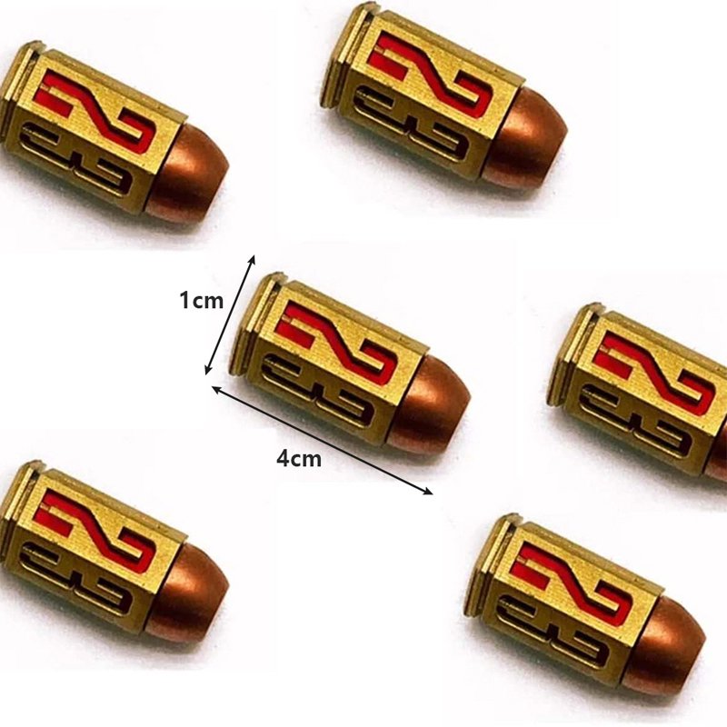 9mm 6 Sided Metal Bullet Polyhedron Dice D6 Bullet Dice Set Multicolor Funny Family Pub Club Game Accessories