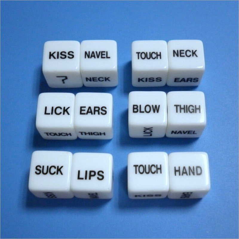 2 PCS Funny Sex Dice Romance Love Humour Party Gambling Adult Games Sex Toys Erotic Craps Pipe For Couples