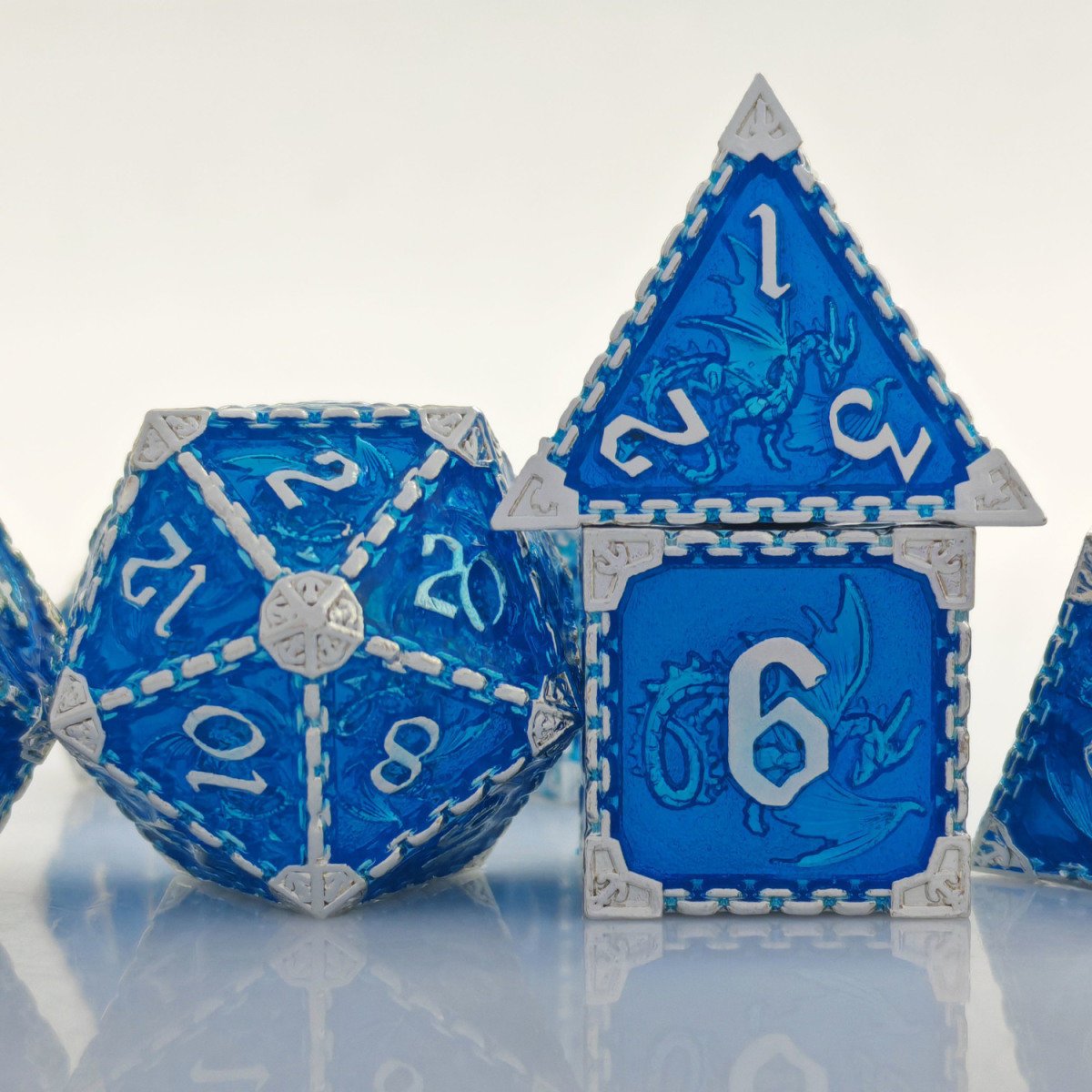Cool Unique Trpg Dungeons Dragons New Style Board Game Accessories Customizable Dnd Metal Solid Zinc Alloy Dice Set Polyhedral