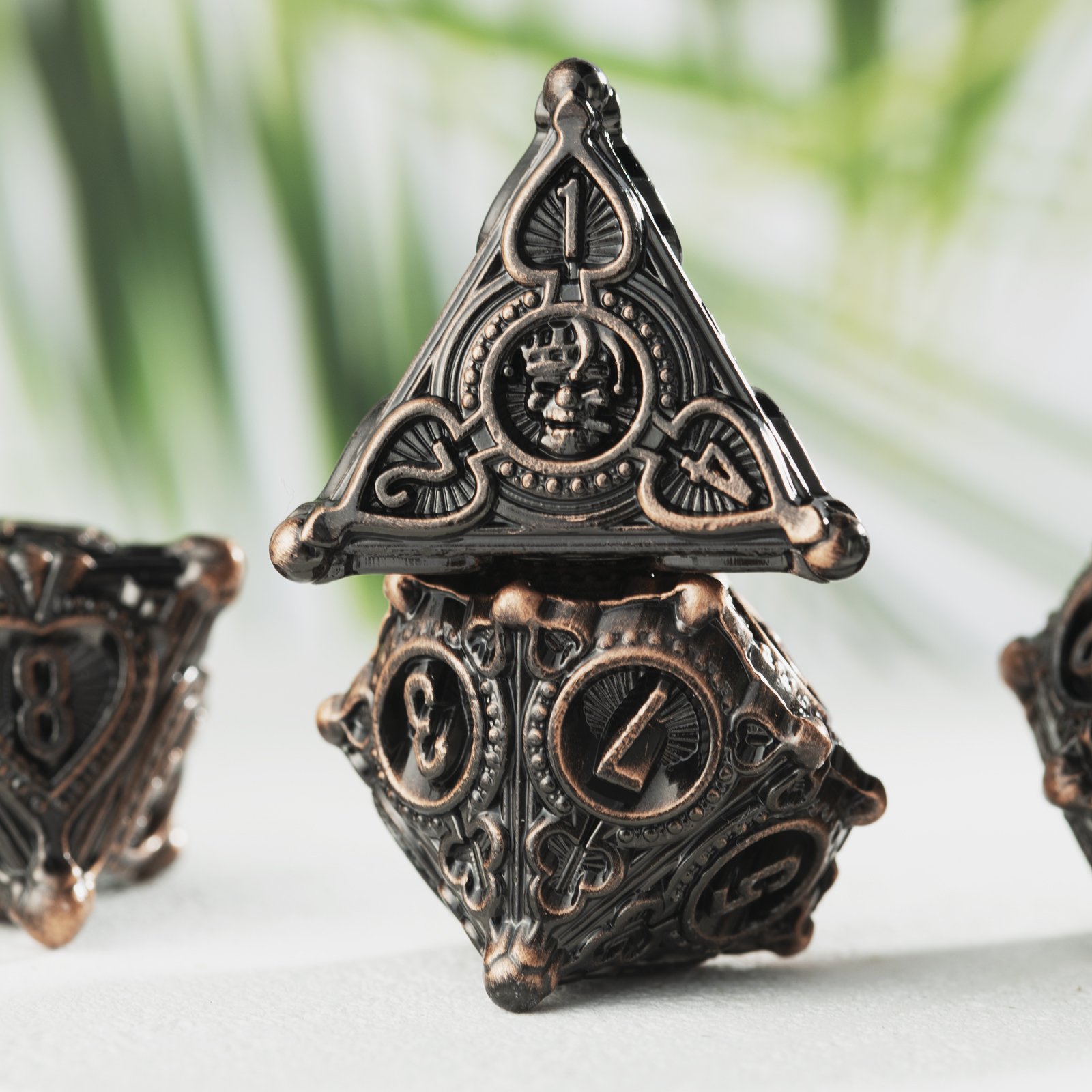 New product factory wholesale custom logo D&D rpg dice Metal Dice Set 7PCS Dungeons and Dragons DND Metal Dice