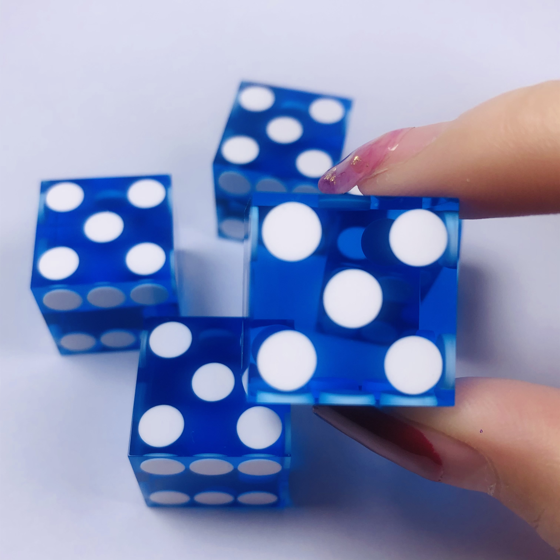 D6 Straight Square Corners Mini Polyhedral Small Dice Dot Game Toys Casino Art Picture Board Game Custom Casino Dice