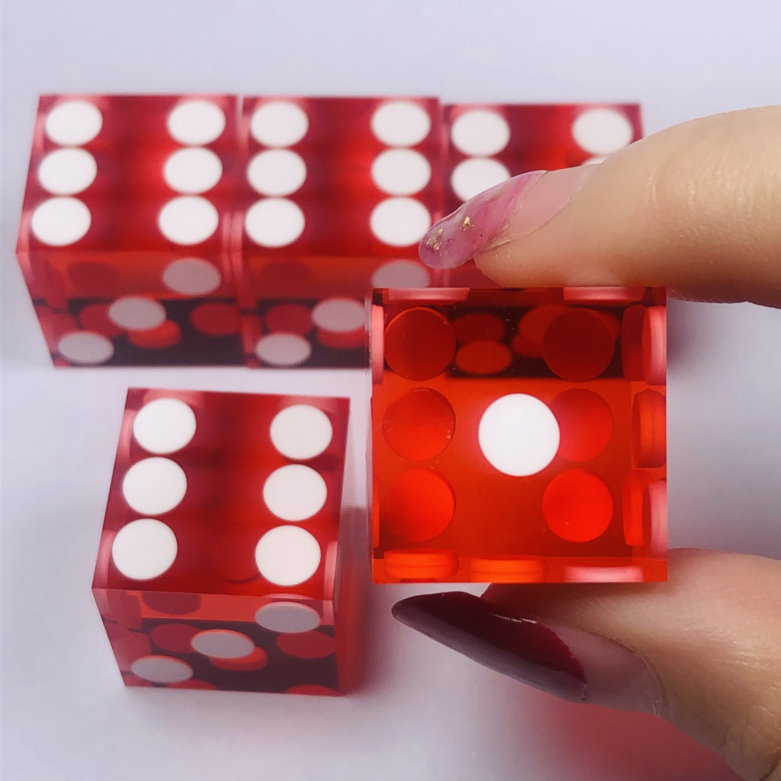 D6 Straight Square Corners Mini Polyhedral Small Dice Dot Game Toys Casino Art Picture Board Game Custom Casino Dice