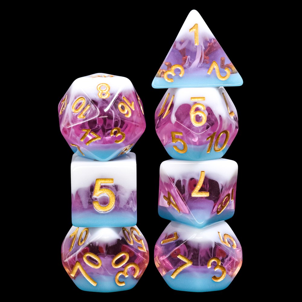 Custom D20 D12 D00 12MM 13MM 10MM Multi Side Dice transparent dice