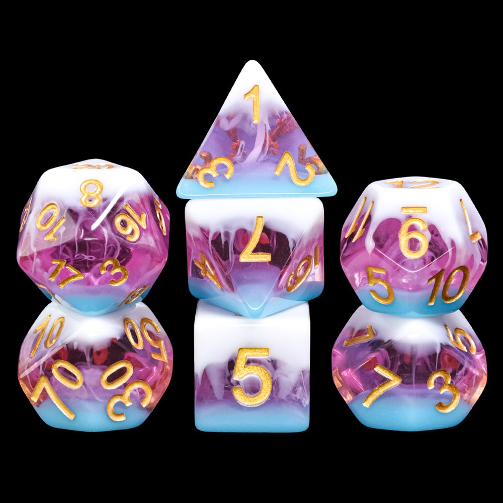 Custom D20 D12 D00 12MM 13MM 10MM Multi Side Dice transparent dice