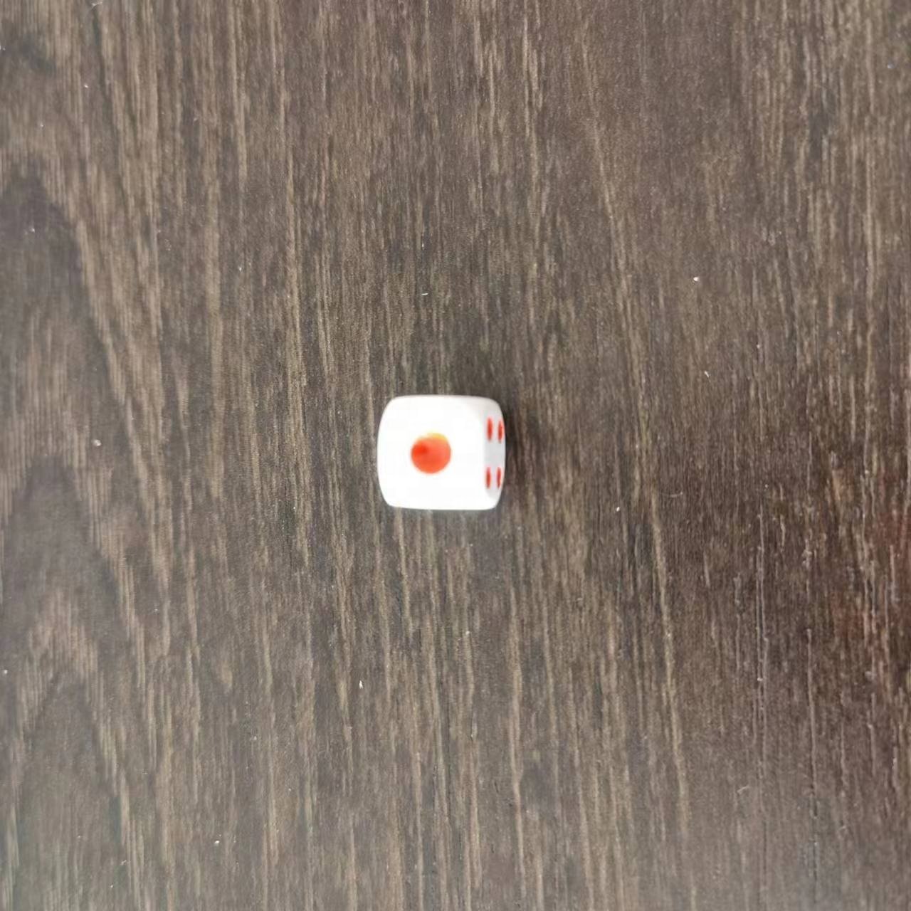 WHOSALE 11MM WHITE DICE D6 DOT DICE