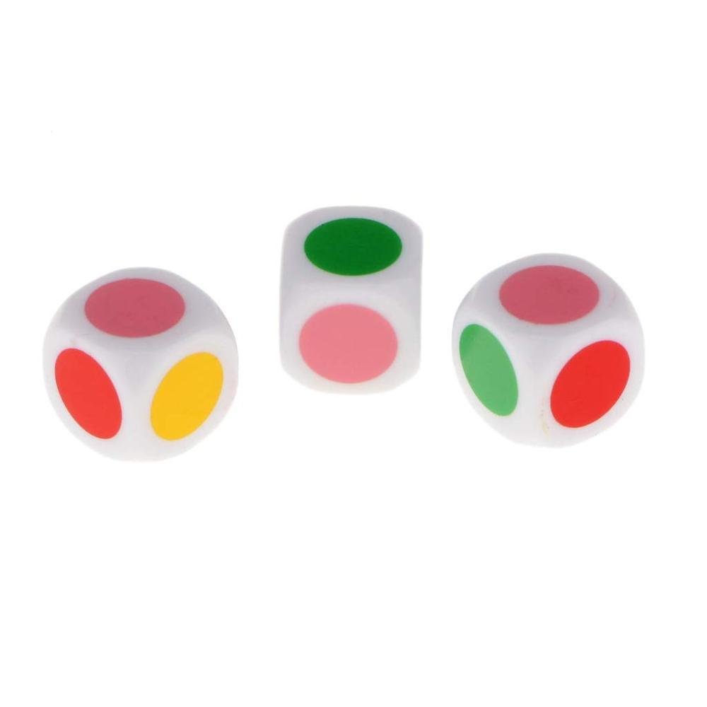 16mm 6 sided round corner and square corner kids mini cube color learning study primary colored acrylic cube dice