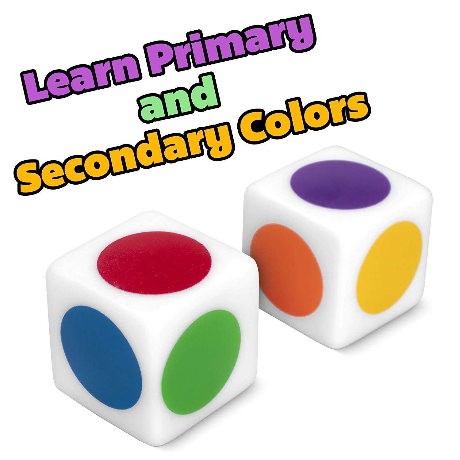 16mm 6 sided round corner and square corner kids mini cube color learning study primary colored acrylic cube dice