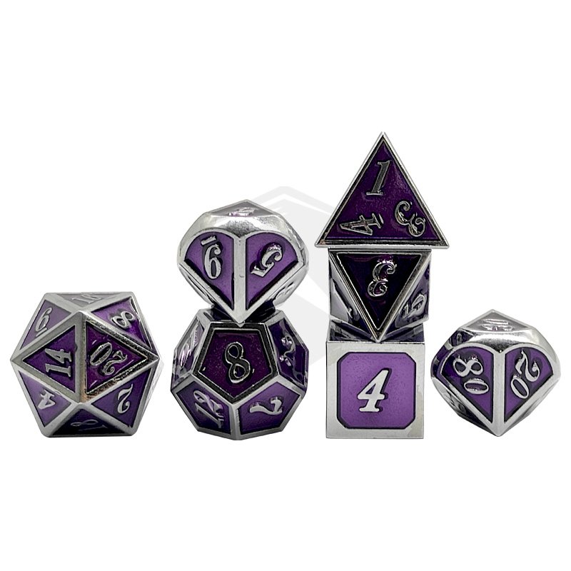 7 Pieces Metal dnd dice Role Playing 16mm rpg polyhedral dnd metal dice Dungeons and Dragons Game Metal Dices Set