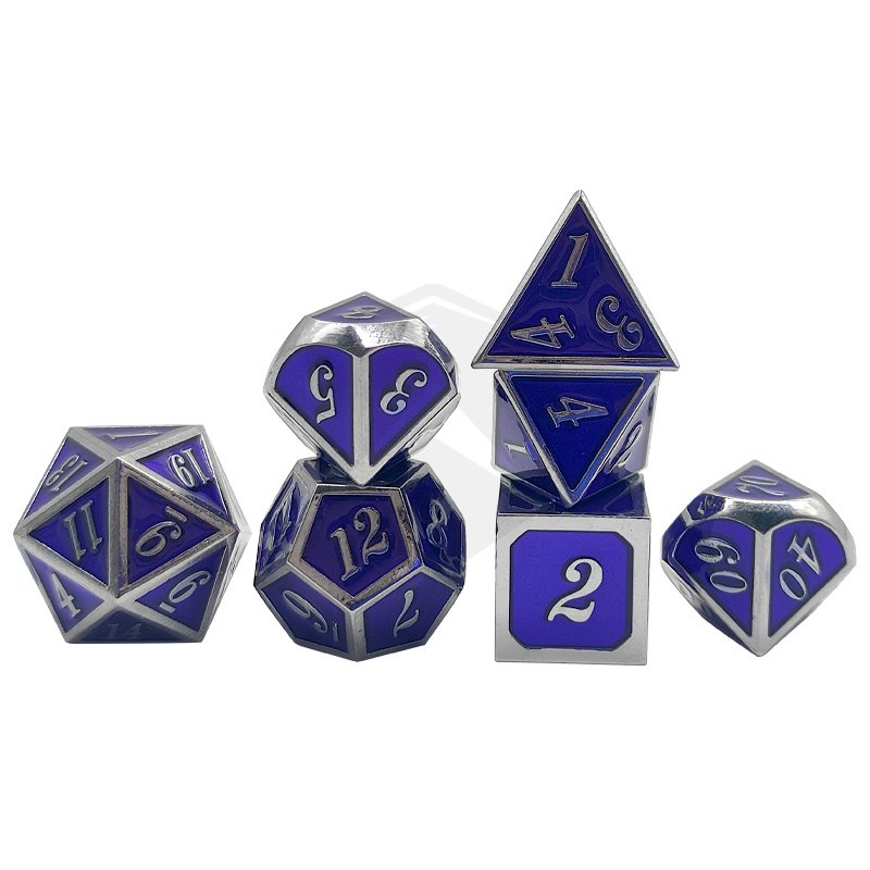 7 Pieces Metal dnd dice Role Playing 16mm rpg polyhedral dnd metal dice Dungeons and Dragons Game Metal Dices Set
