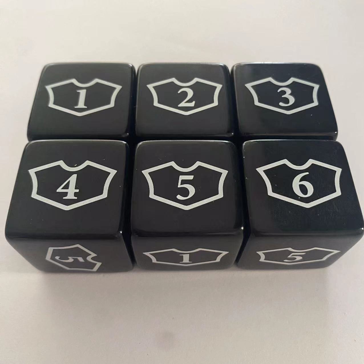 16mm square and round corner Regular pixel points dots pip dice acrylic dice plastic game cube