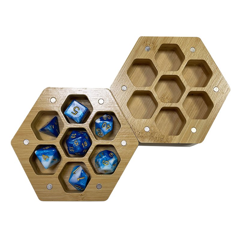 Dungeons And Dragons Accessory Wooden Dice Box Dnd Rpg Board Game Dice Gift Wooden Boxes