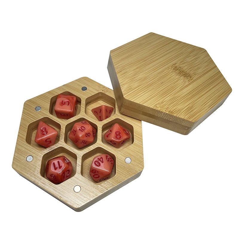 Dungeons And Dragons Accessory Wooden Dice Box Dnd Rpg Board Game Dice Gift Wooden Boxes
