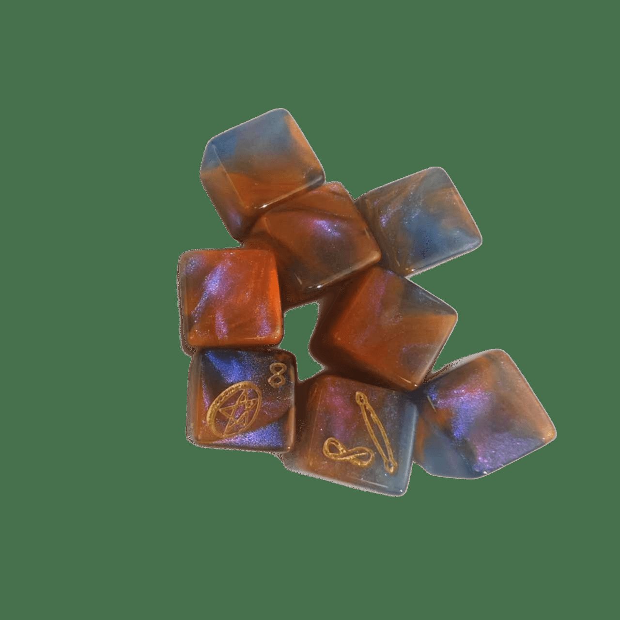 Customized Logo Personalized Unique Colored Dice D6 Polyhedral And Table Games Acrylic Resin Dice Casino Dice Set