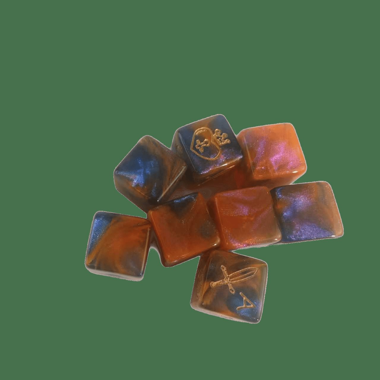 Customized Logo Personalized Unique Colored Dice D6 Polyhedral And Table Games Acrylic Resin Dice Casino Dice Set