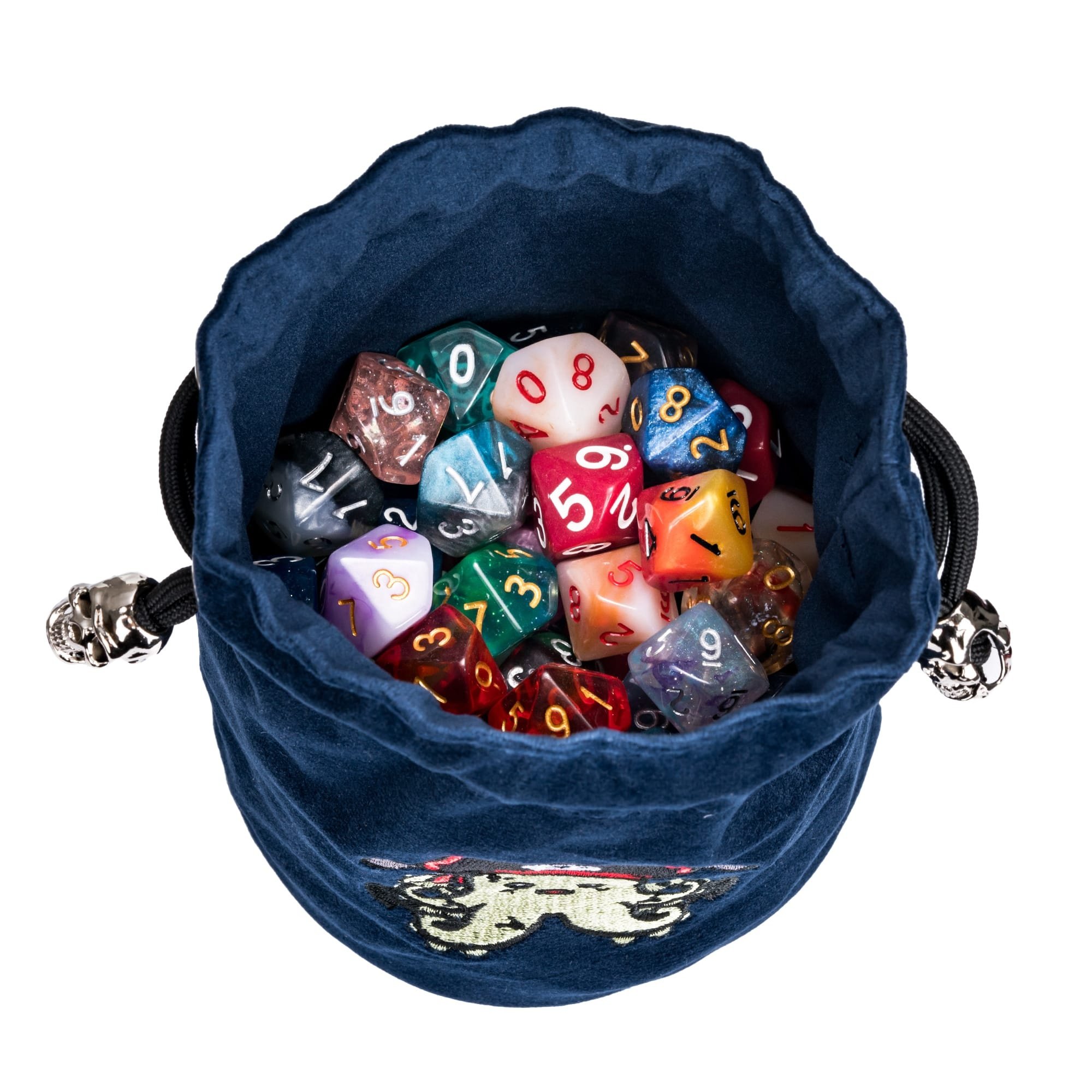 Udixi Custom logo Dice Flannel Drawstring Pattern Dungeons and Dragons dnd rpg dust Dice Bag dice box