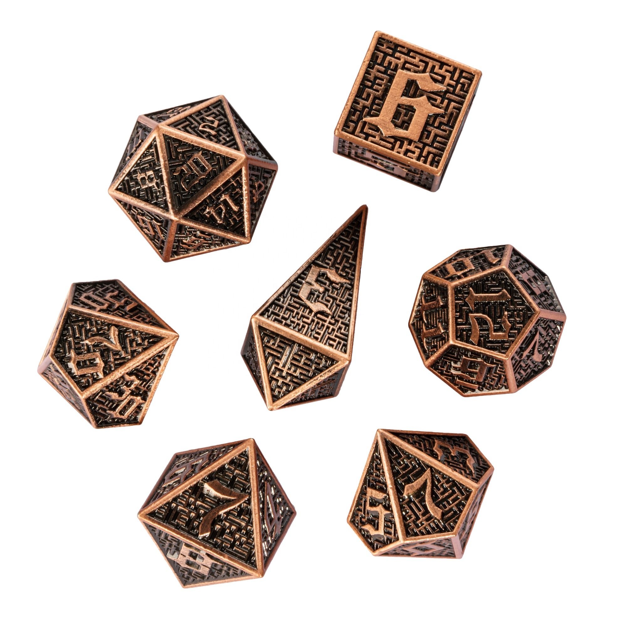 Udixi dnd Ancient Metal Dice Maze Dice with Metal Box Dungeons and Dragons board game