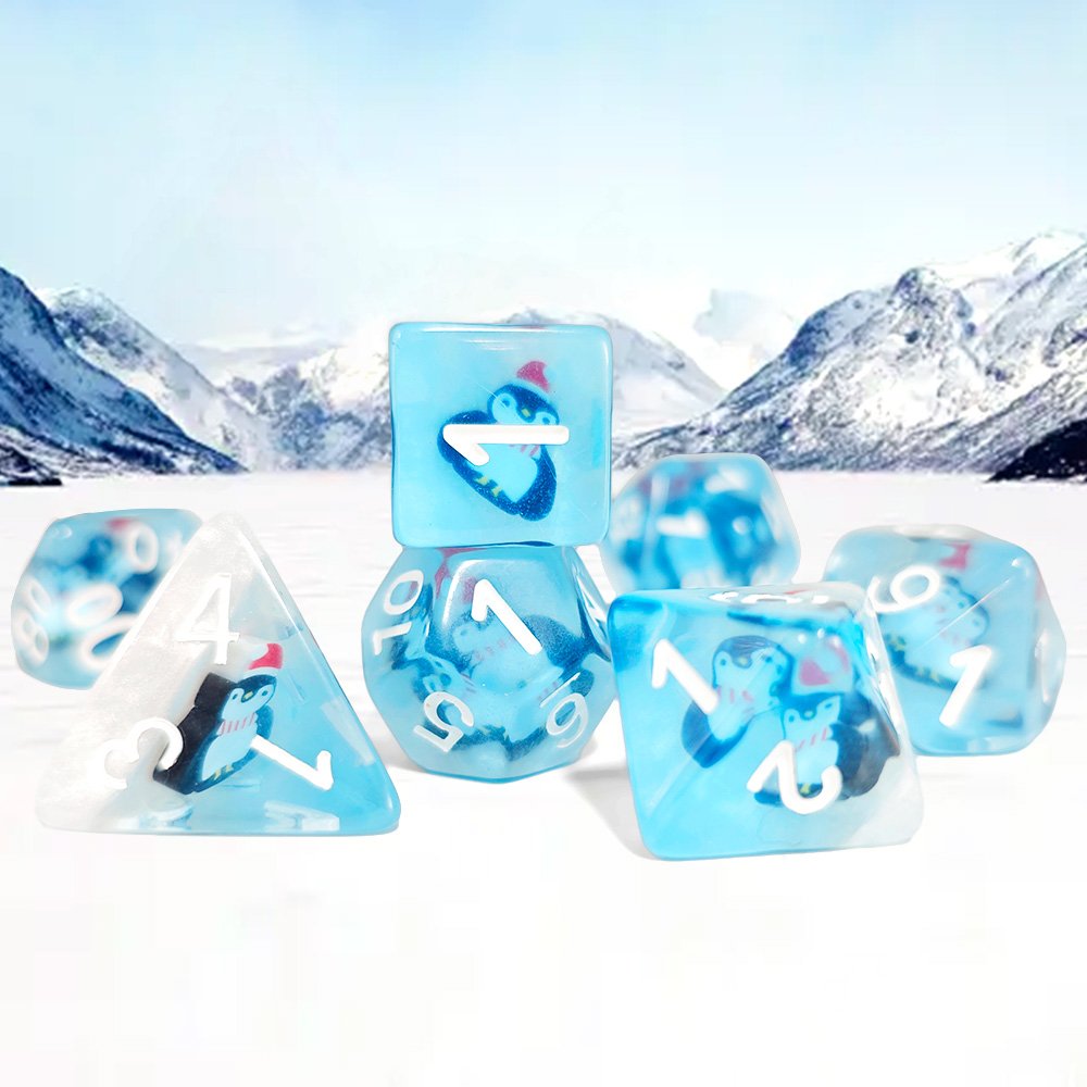 Wholesale Custom 7 pcs Resin Dice For Dnd Rpg Polyhedral Dice Set For Board Or Card Games Dungeons And Dragons Dice