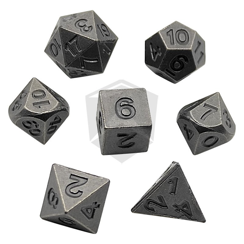 Metal Dice Set Mini Size D4-D20 polyhedral Dice Set Board Games Dragon Rpg Dnd for Dungeons and Dragons