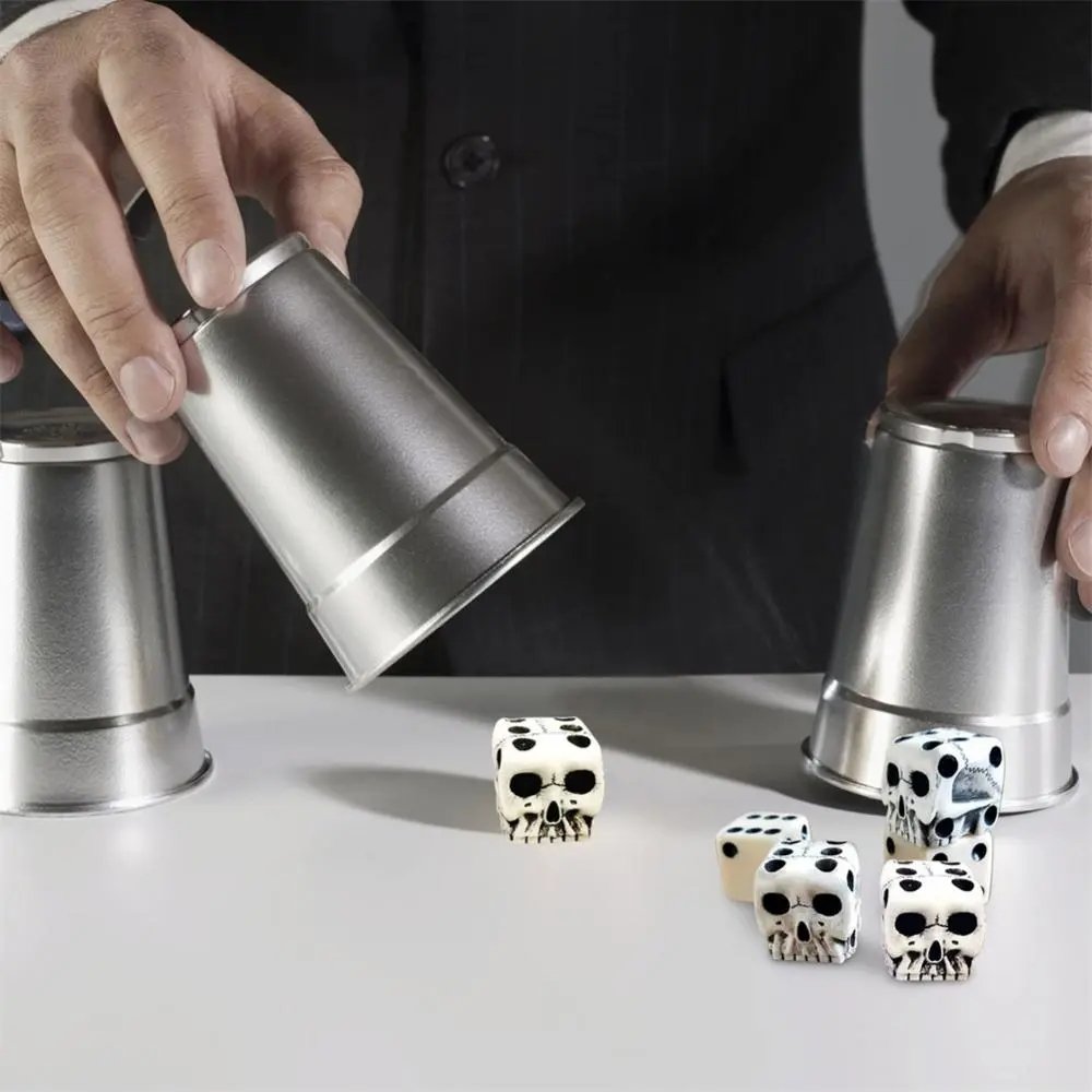 Dice Toy Halloween Party Club Six Sided Funny Design Skeleton Dice Round Corner High Quality Boutique Game Dice