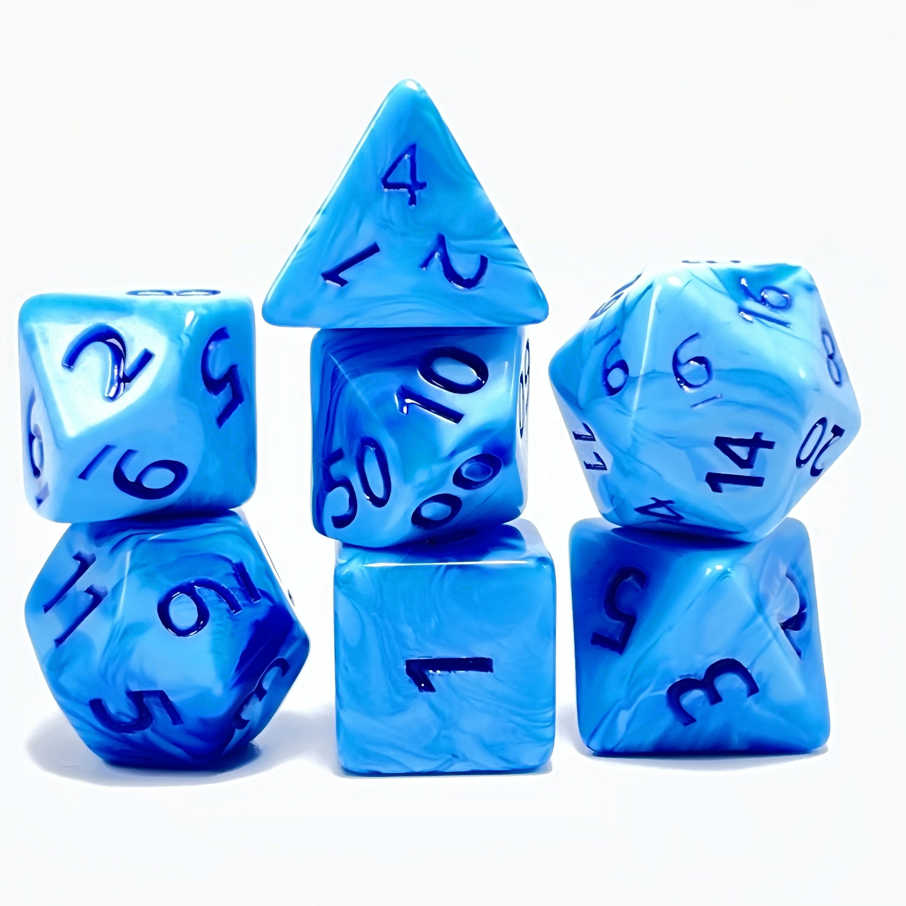 Customized polyhedral acrylic game color mixing dice suitable for bar entertainment and gaming supplies