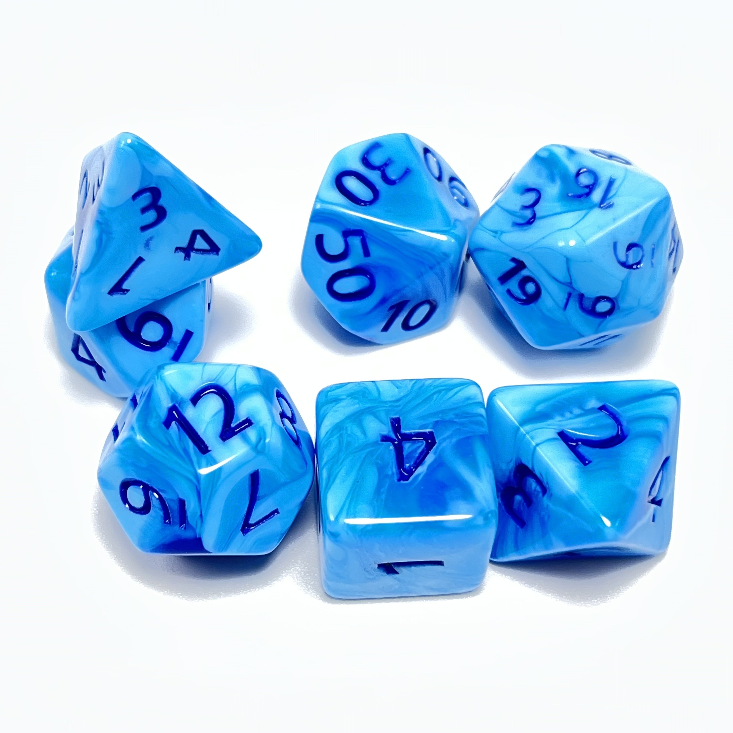 Customized polyhedral acrylic game color mixing dice suitable for bar entertainment and gaming supplies