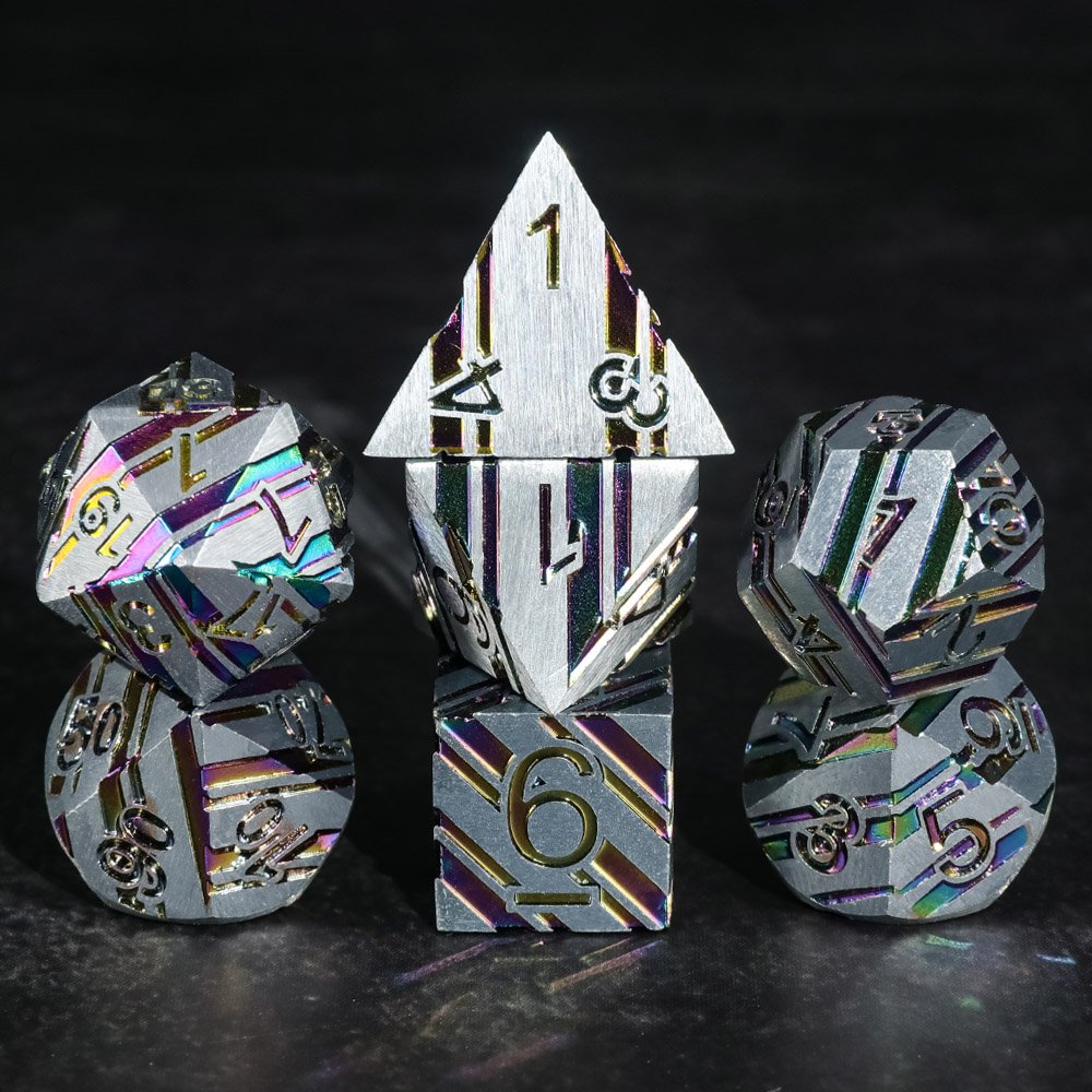 Metal Dice DND Role-Playing dice D&D polyhedral dice Suitable for Dungeons and Dragon RPG Table Games