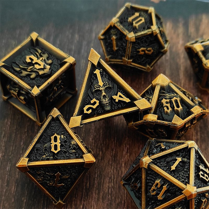 Metal Dice Wholesale DND Unique Retro Gift RPG Role Playing Game