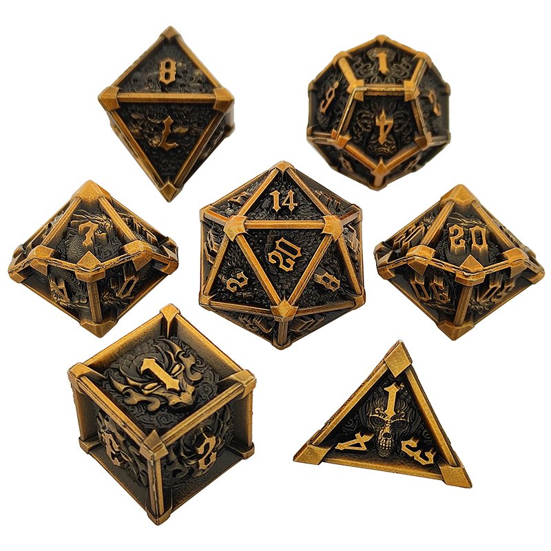 Metal Dice Wholesale DND Unique Retro Gift RPG Role Playing Game