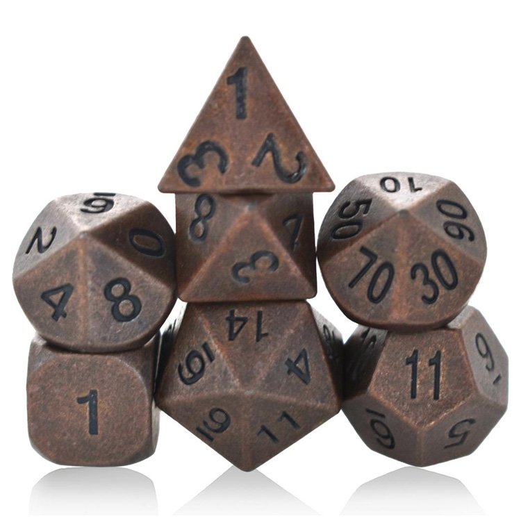 Manufacturers Bulk Dice Custom Colored Polyhedral Metal Dice Set DND and Dungeons & Dragons Game Dice Tray