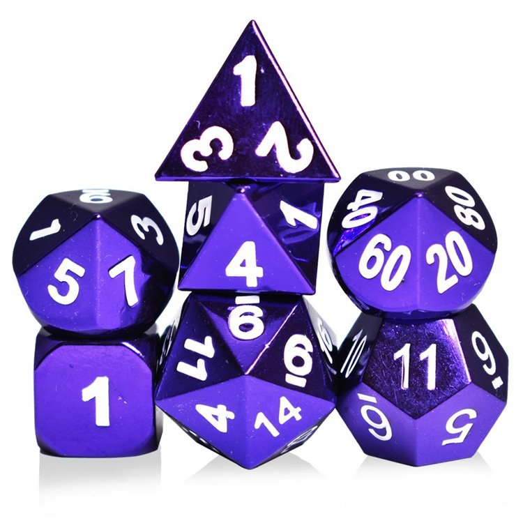 Manufacturers Bulk Dice Custom Colored Polyhedral Metal Dice Set DND and Dungeons & Dragons Game Dice Tray