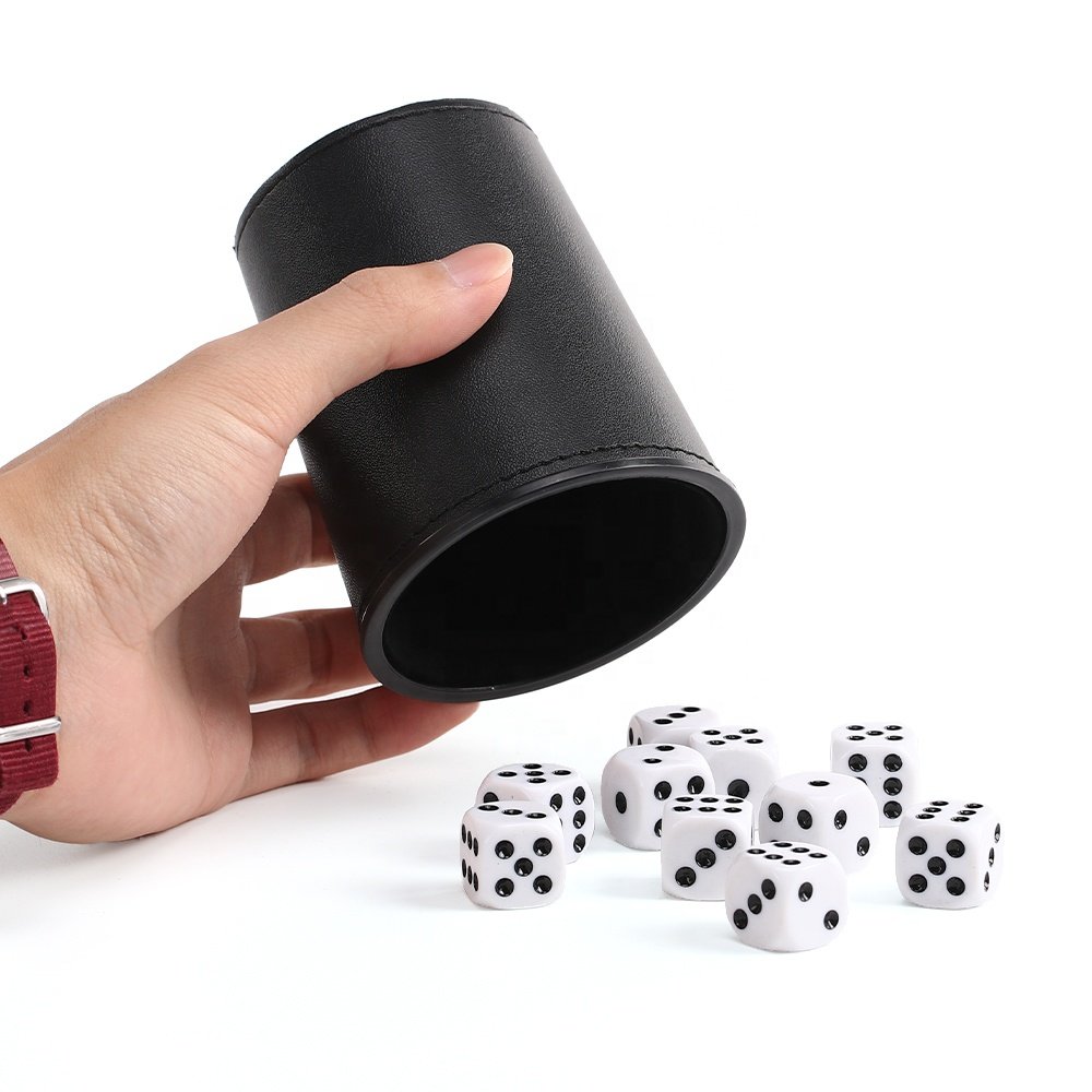 Customized High Quality Dice Cups For Gambling Games Personalized Round Game Dice Shaker Cup Set