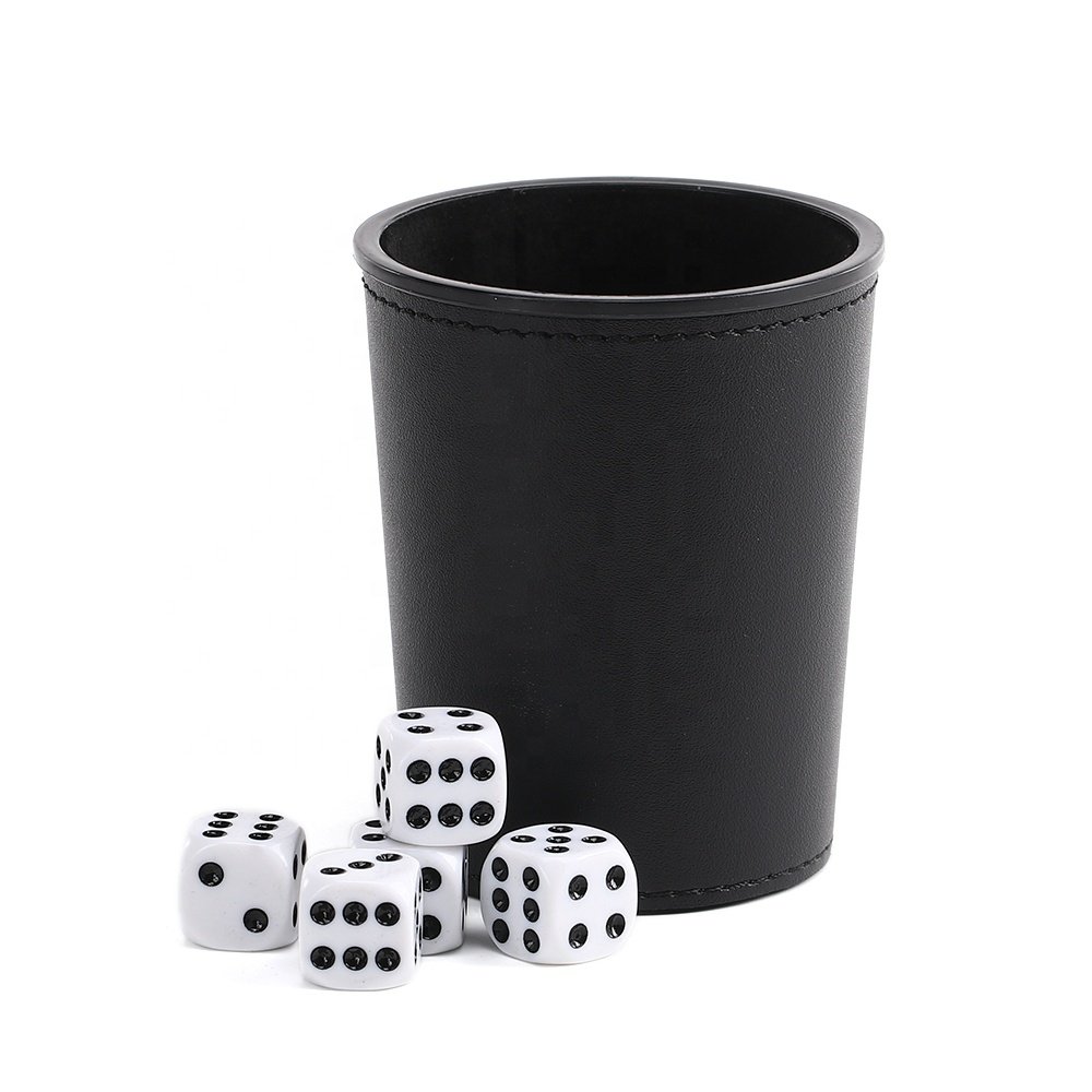 Customized High Quality Dice Cups For Gambling Games Personalized Round Game Dice Shaker Cup Set