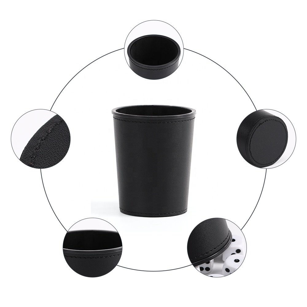 Customized High Quality Dice Cups For Gambling Games Personalized Round Game Dice Shaker Cup Set