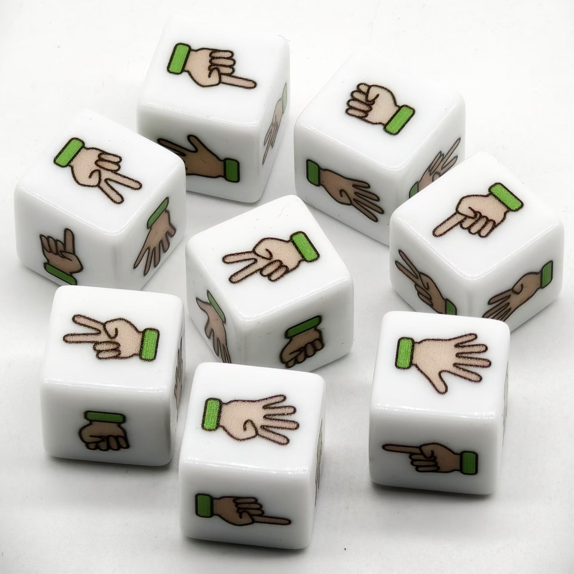 fancy colorful d6 polyhedral precision dice plastic acrylic resin dice 16mm casino adult board game dice set