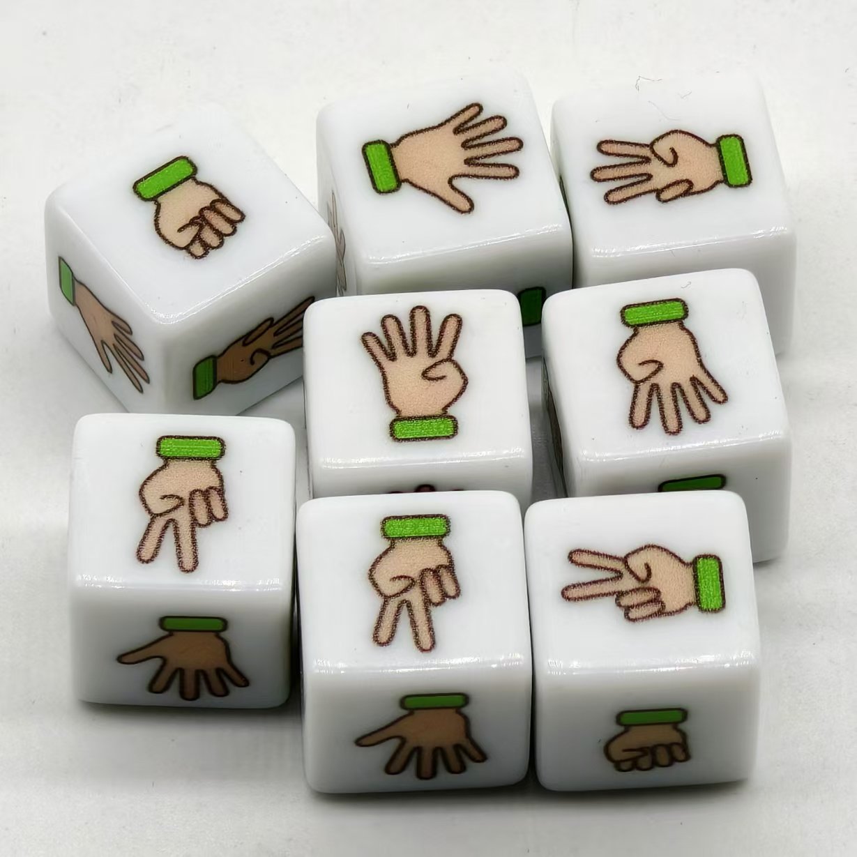 fancy colorful d6 polyhedral precision dice plastic acrylic resin dice 16mm casino adult board game dice set