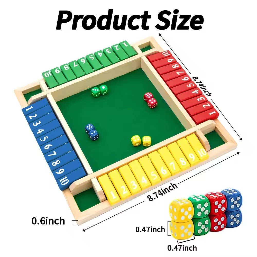 wholesale Dice Game Wooden Board Table Math Games for Adults and Kids Tabletop Version Games for Classroom Home Party or Pub