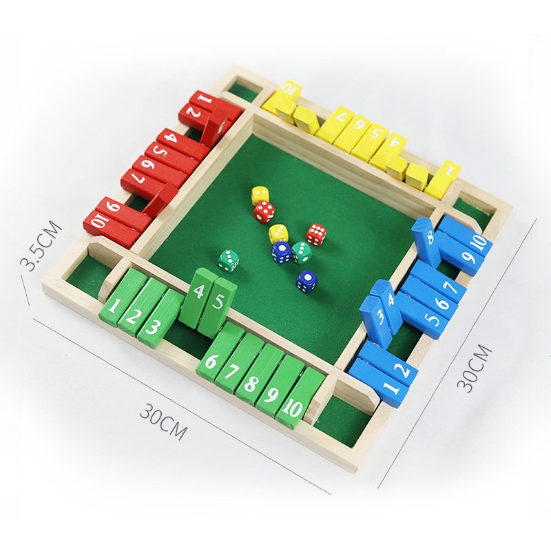 wholesale Dice Game Wooden Board Table Math Games for Adults and Kids Tabletop Version Games for Classroom Home Party or Pub