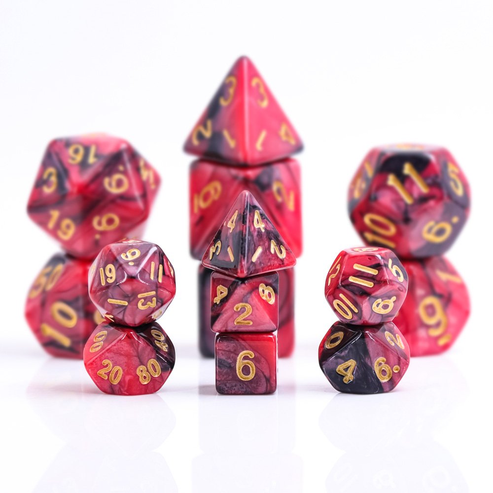 wholesale dice custom acrylic set dnd dungeons and dragons mini dice set for kids game
