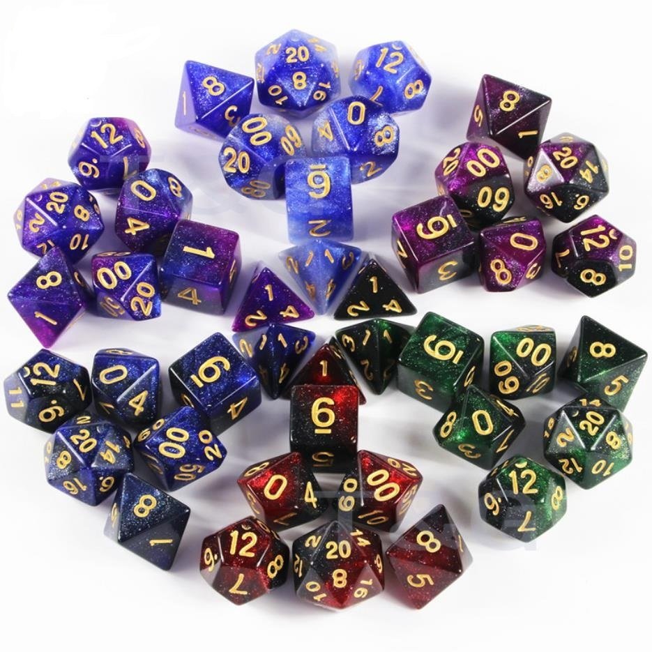 Custom Printed Dice Resin 6 Sides Board Dice Plastic 16mm 30mm 40mm D4 D6 D8 D10 D12 D20 Acrylic Story Dice DND for Board Game