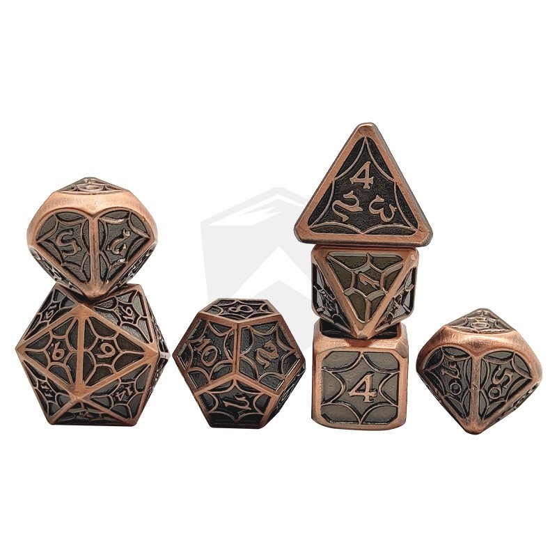 Custom D&D RPG polyhedral dragon dice making d6 D10 D20 Dungeons and Dragons Dragon DND Metal Dice set