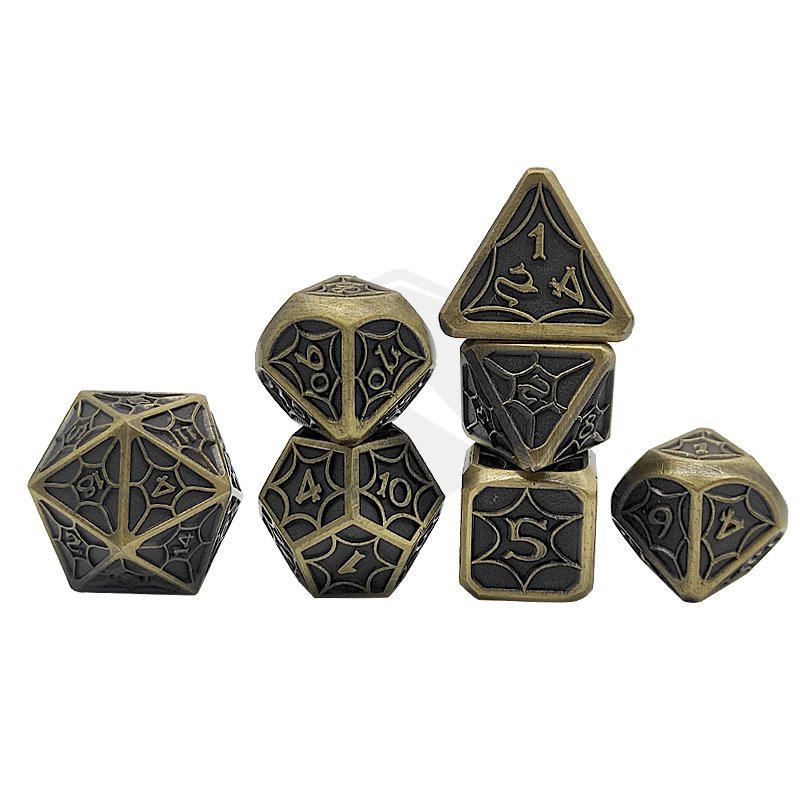 Custom D&D RPG polyhedral dragon dice making d6 D10 D20 Dungeons and Dragons Dragon DND Metal Dice set