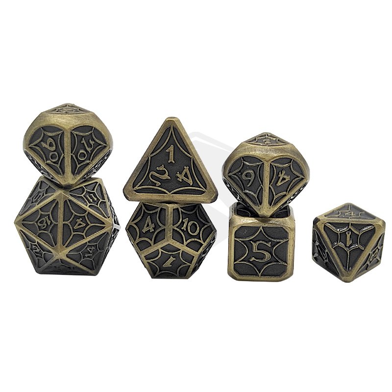 Custom D&D RPG polyhedral dragon dice making d6 D10 D20 Dungeons and Dragons Dragon DND Metal Dice set