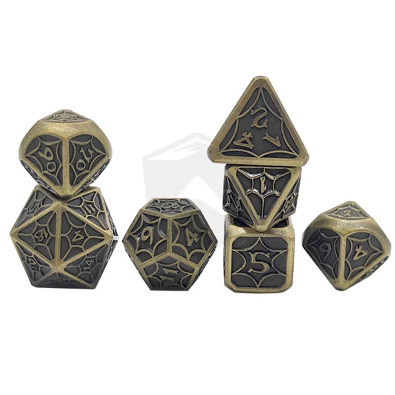 Custom D&D RPG polyhedral dragon dice making d6 D10 D20 Dungeons and Dragons Dragon DND Metal Dice set