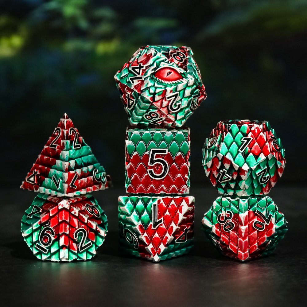 New Style Polyhedral Metal DND dice Bulk Custom DnD Dice Set for RPG Games